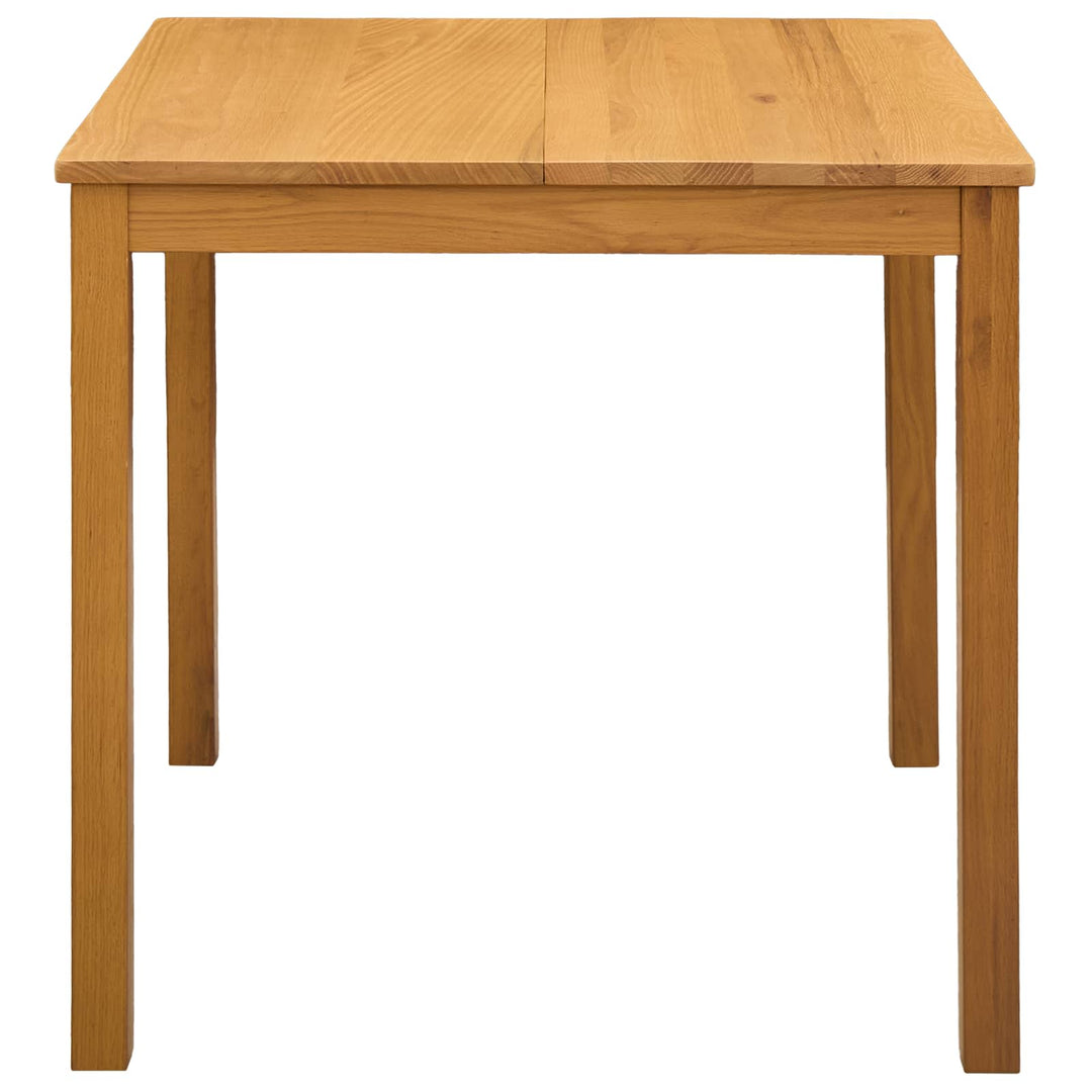 Spisebord 110 x 75 x 75 cm Massivt Eg Træ Naturfarvet