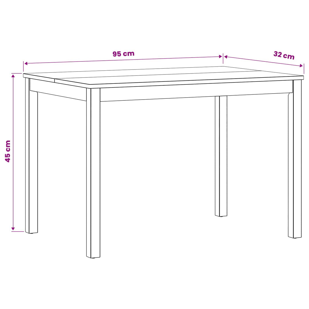 Spisebord 110 x 75 x 75 cm Massivt Eg Træ Naturfarvet