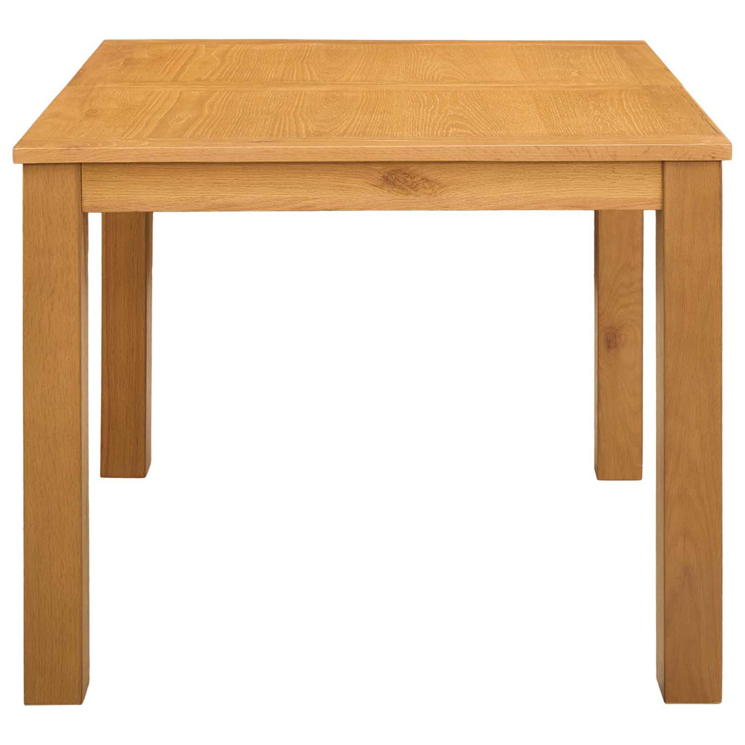 Spisebord 90 x 90 x 75 cm Massivt Eg Træ Naturfarvet Firkantet