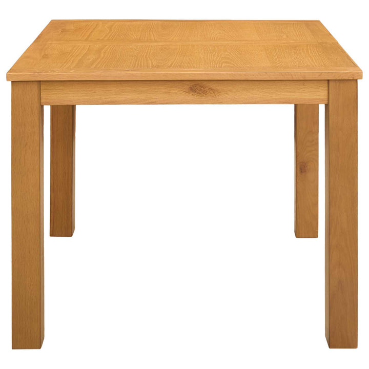 Spisebord 90 x 90 x 75 cm Massivt Eg Træ Naturfarvet Firkantet