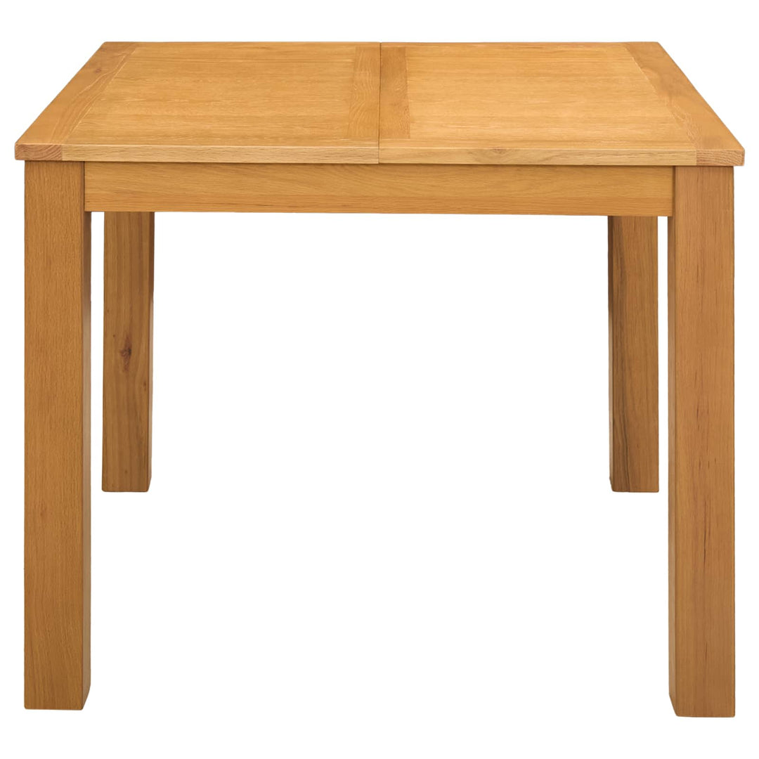Spisebord 90 x 90 x 75 cm Massivt Eg Træ Naturfarvet Firkantet