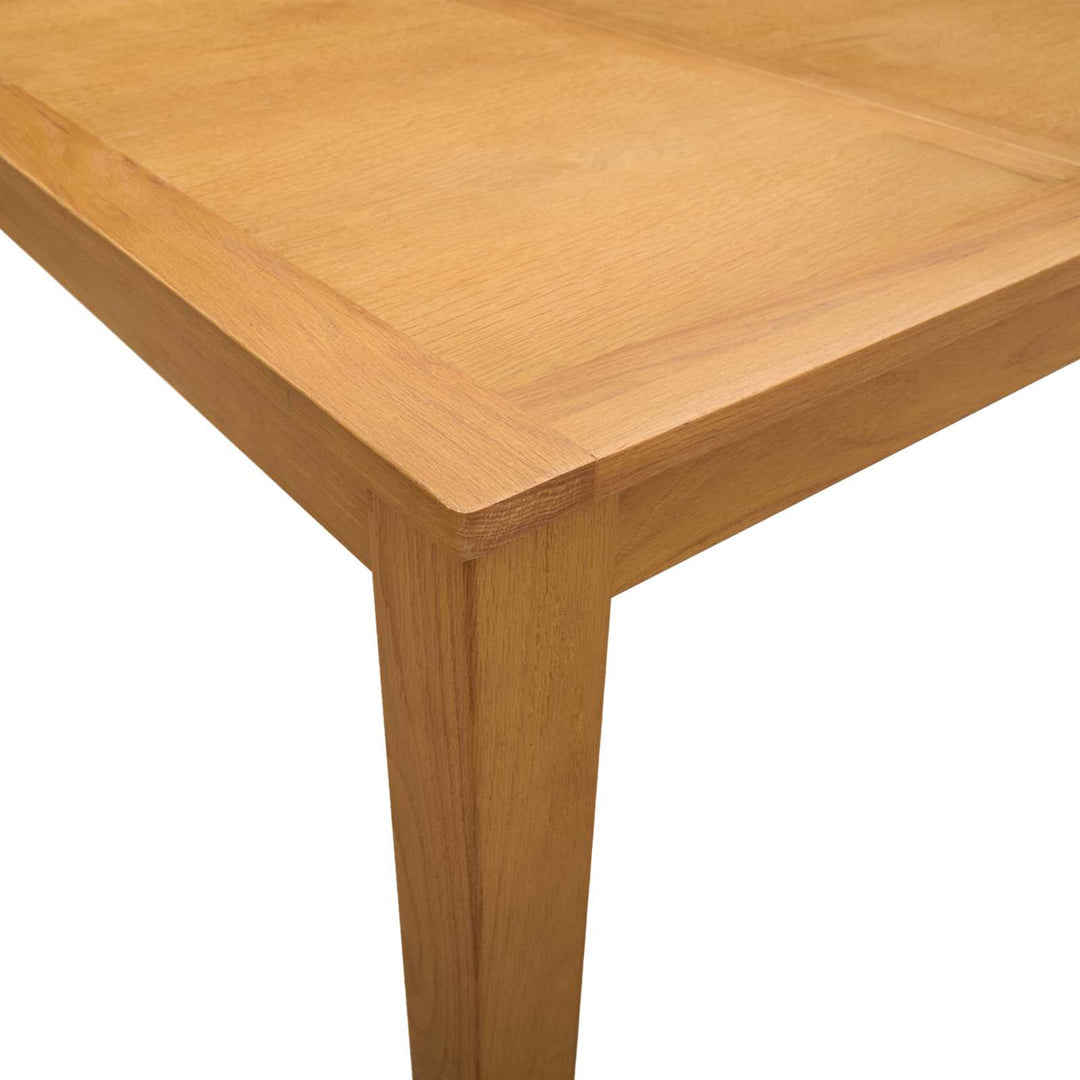 Spisebord 150 x 85 x 75 cm Massivt Eg Træ Naturfarvet