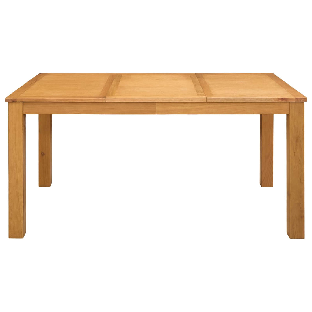 Spisebord 150 x 85 x 75 cm Massivt Eg Træ Naturfarvet