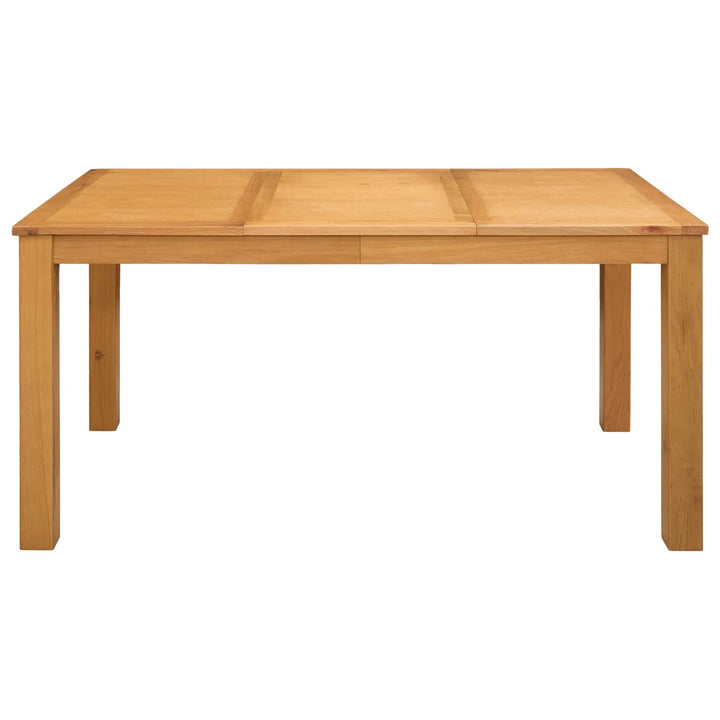 Spisebord 150 x 85 x 75 cm Massivt Eg Træ Naturfarvet