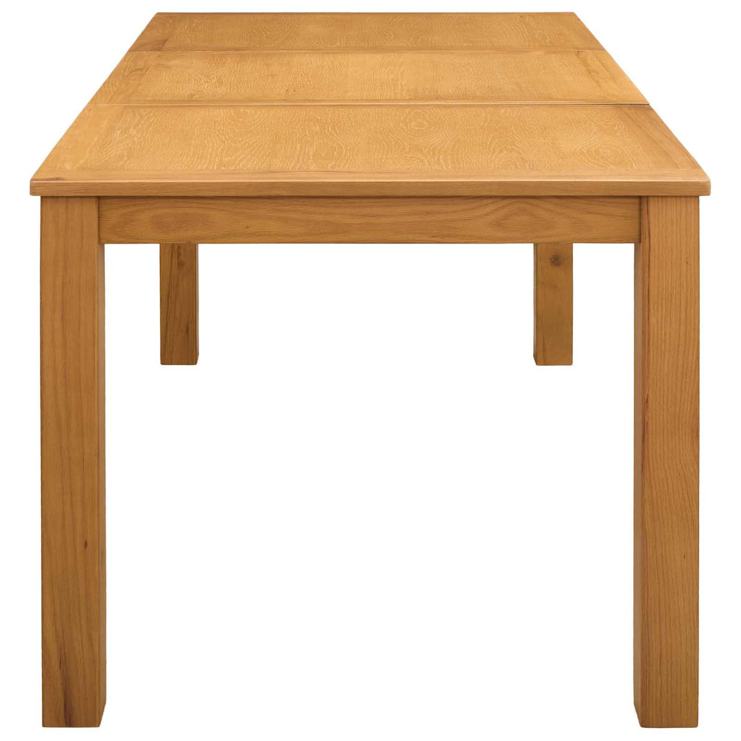 Spisebord 150 x 85 x 75 cm Massivt Eg Træ Naturfarvet