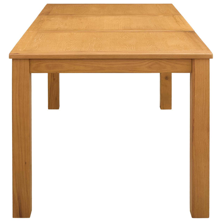 Spisebord 150 x 85 x 75 cm Massivt Eg Træ Naturfarvet