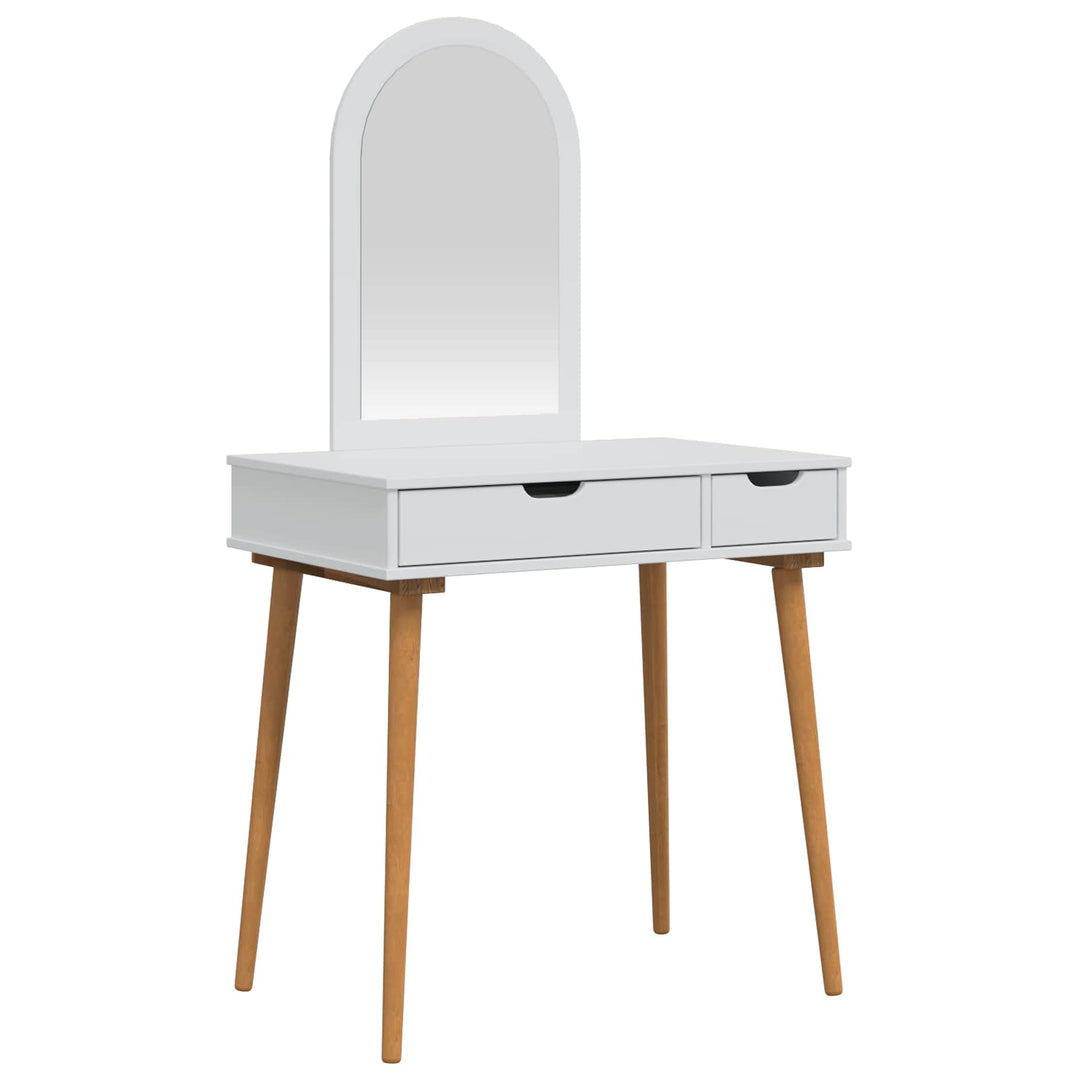 Makeupbord Sæt FAUSKE 2 pcs Hvid 76 x 50 x 143 cm