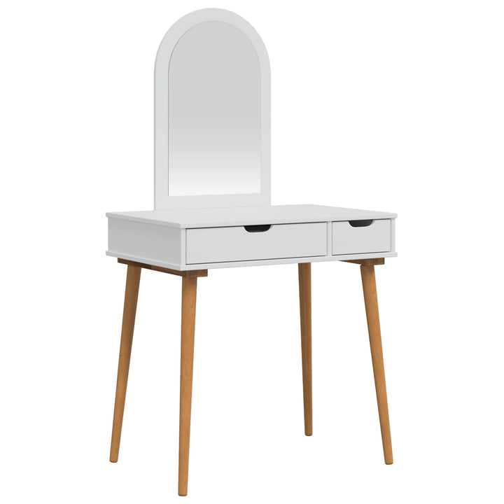 Makeupbord Sæt FAUSKE 2 pcs Hvid 76 x 50 x 143 cm