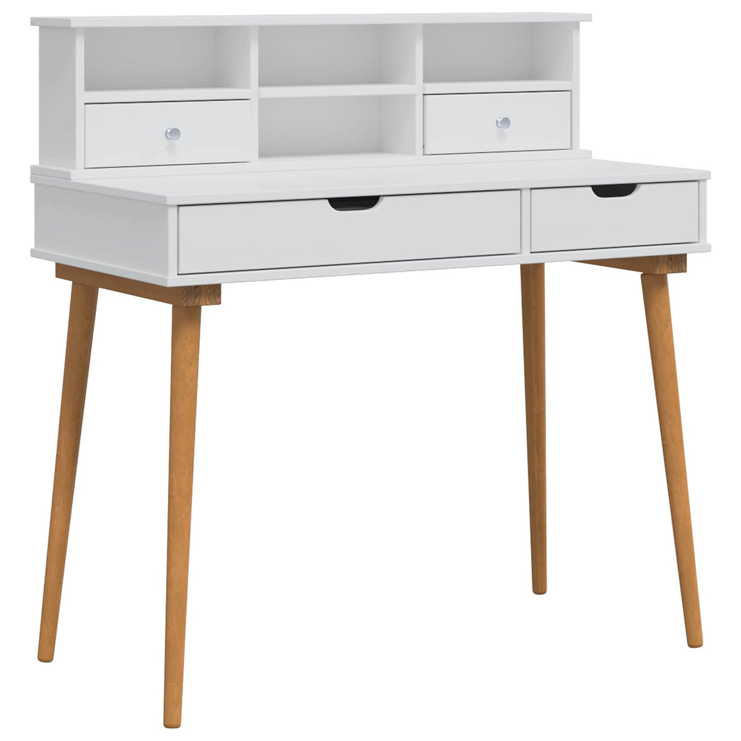 Makeupbord Sæt FAUSKE 2 pcs Hvid 100 x 50 x 103,5 cm