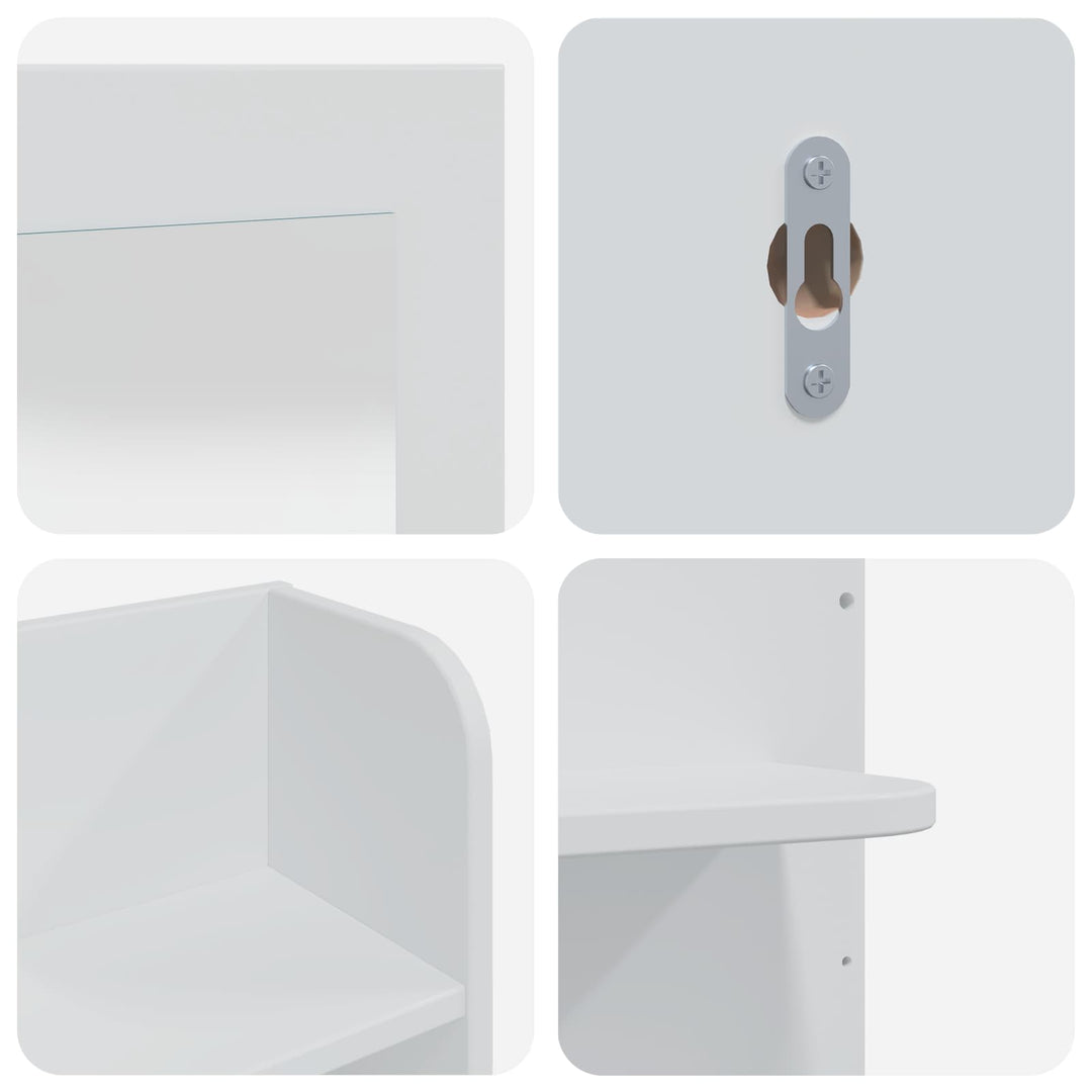 Makeupbord Sæt FAUSKE 4 pcs Hvid 100 x 50 x 143 cm