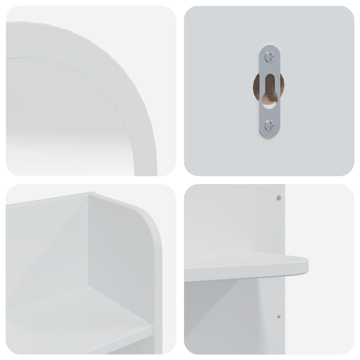 Makeupbord Sæt FAUSKE 4 pcs Hvid 100 x 50 x 143 cm
