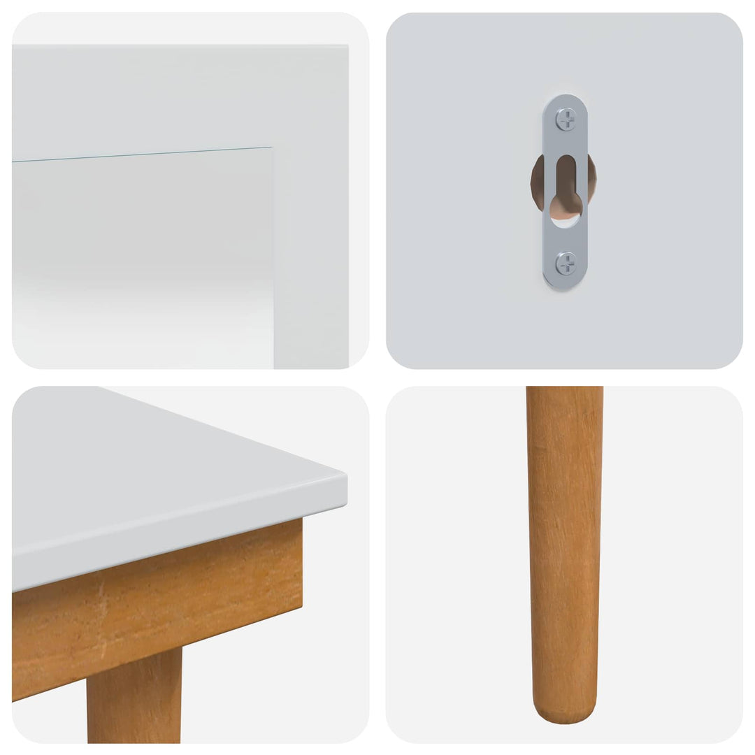Makeupbord Sæt FAUSKE 3 pcs Hvid 76 x 50 x 143 cm