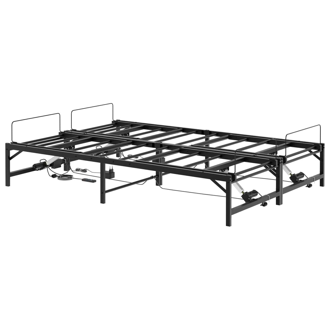 Elektrisk Justerbar Sengetramme Sort 120 x 190 cm Stål