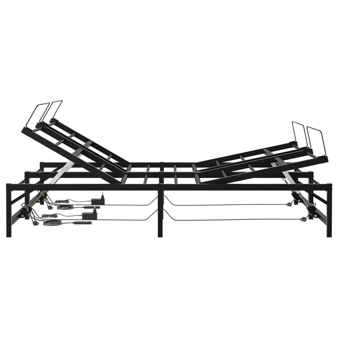 Elektrisk Justerbar Sengetramme Sort 120 x 190 cm Stål