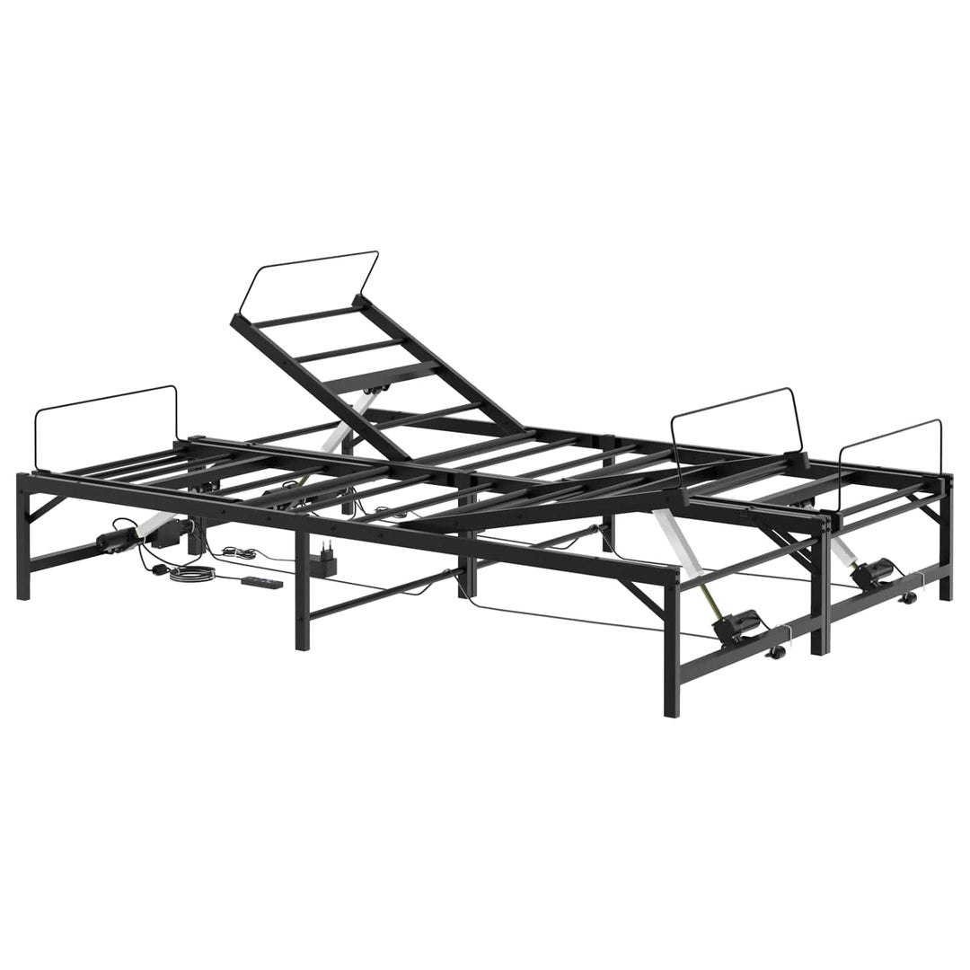 Elektrisk Justerbar Sengetramme Sort 120 x 200 cm Stål