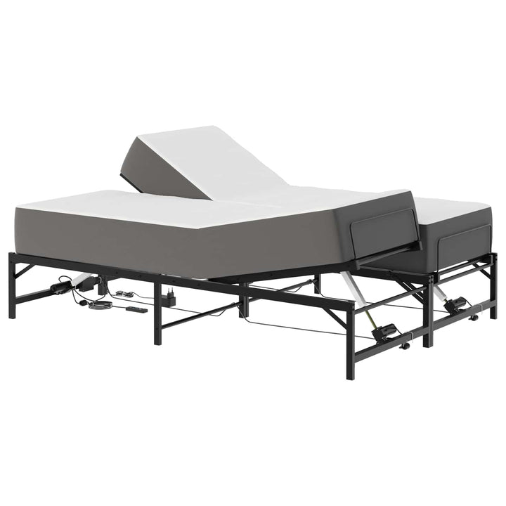 Elektrisk Justerbar Sengetramme Sort 137 x 190 cm Stål