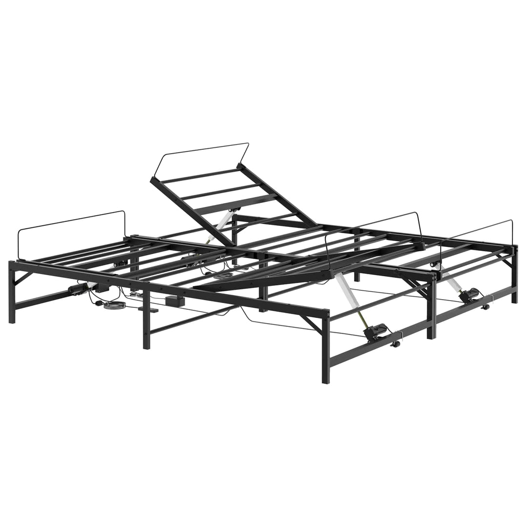 Elektrisk Justerbar Sengetramme Sort 183 x 213 cm Stål