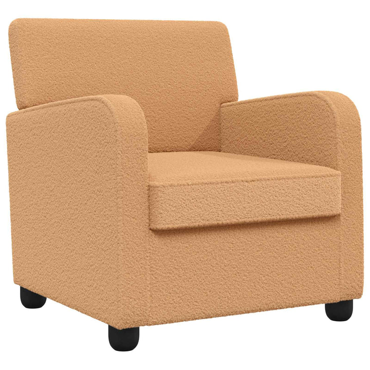 Lænestol Beige Imiteret lammeuld