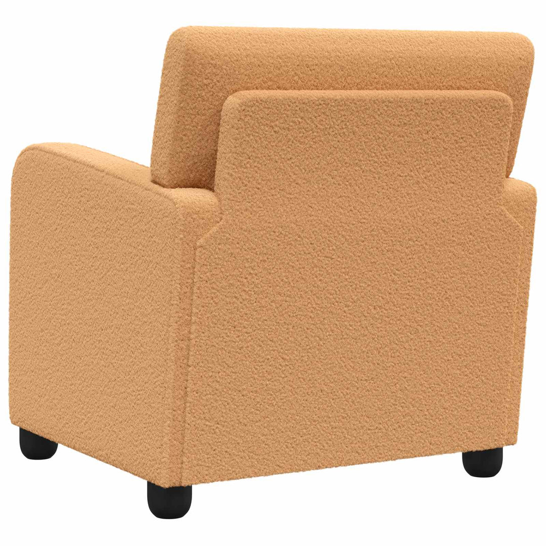 Lænestol Beige Imiteret lammeuld