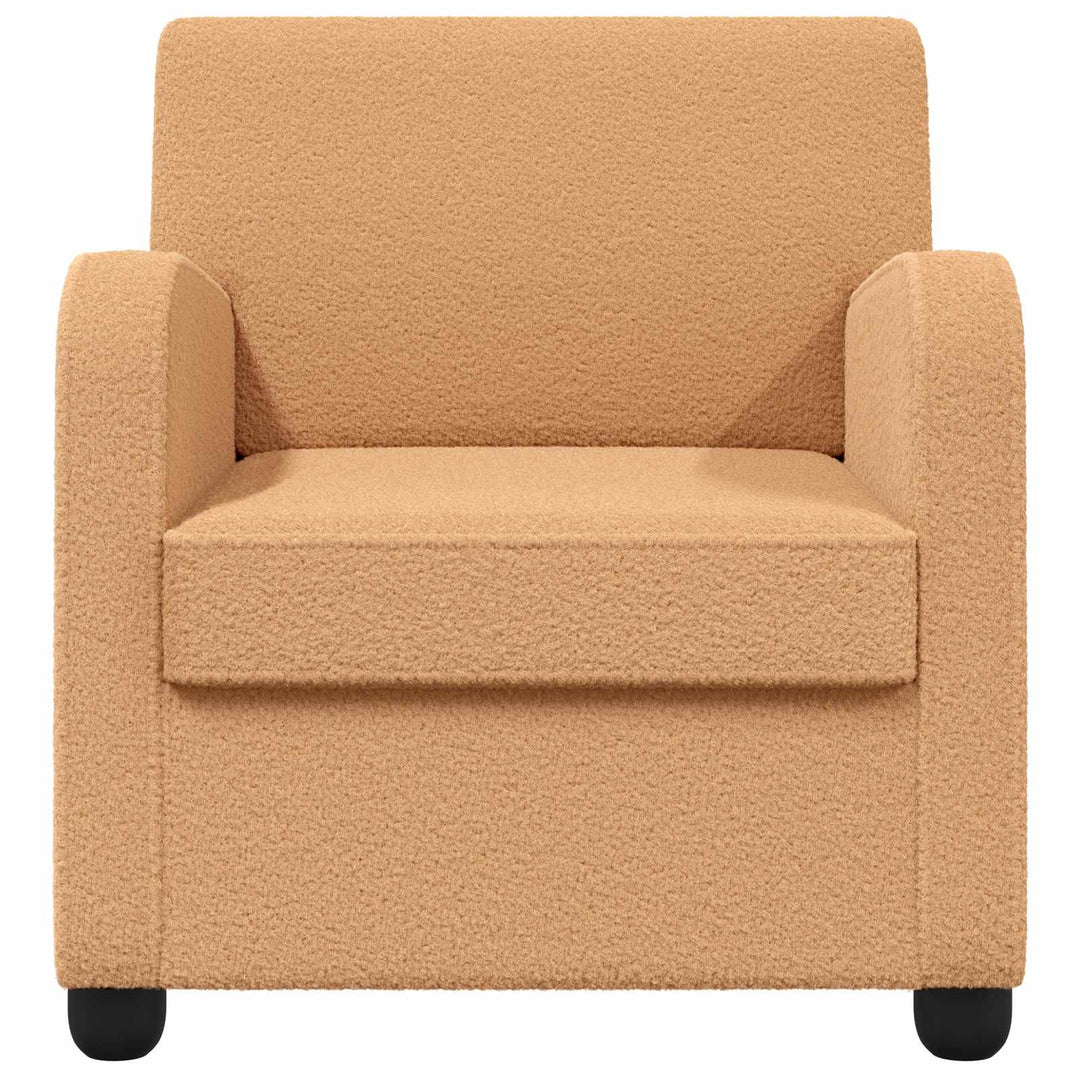 Lænestol Beige Imiteret lammeuld