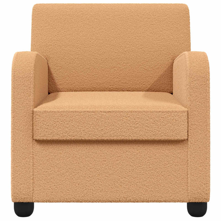 Lænestol Beige Imiteret lammeuld