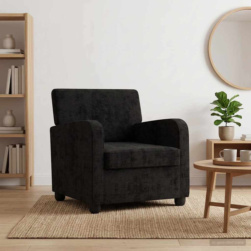 Lænestol Sort Chenille