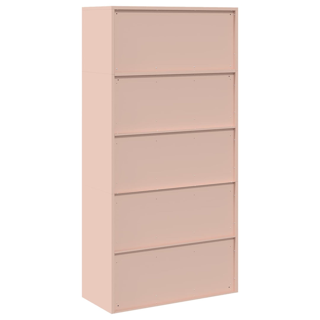 Opbevaringsskab 2 stk. Lyserød 90 x 40 x 180 cm Stål Låses