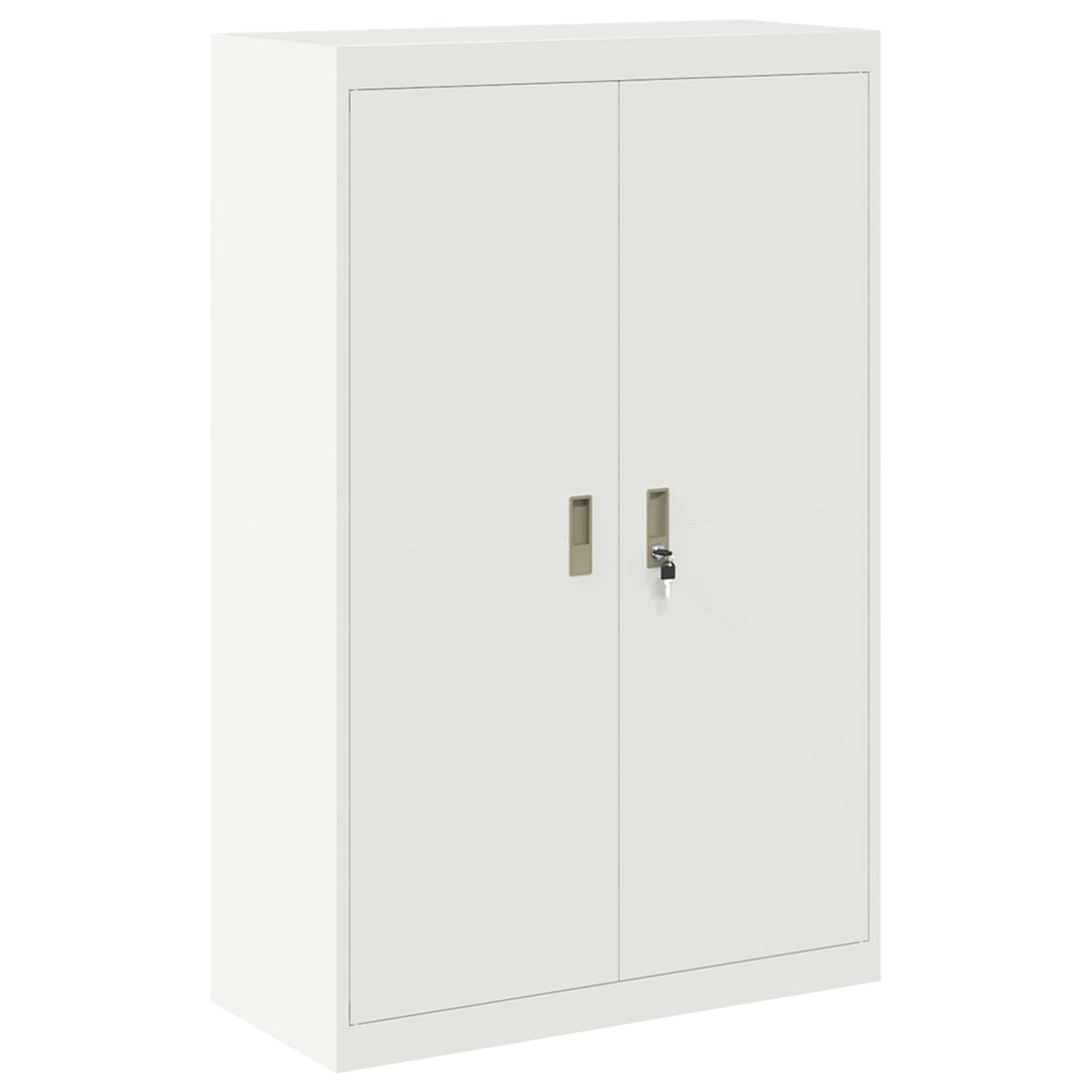 Opbevaringsskab 2 stk. Hvid 90 x 40 x 180 cm Stål Låses