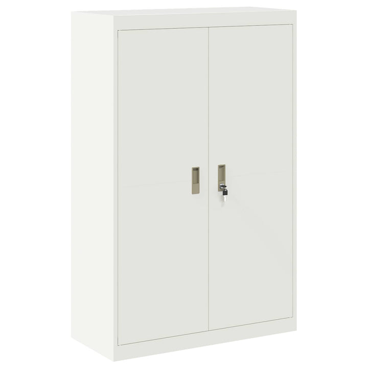 Opbevaringsskab 2 stk. Hvid 90 x 40 x 180 cm Stål Låses