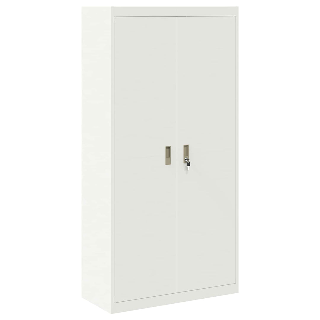 Opbevaringsskab 2 stk. Hvid 90 x 40 x 220 cm Stål Låses