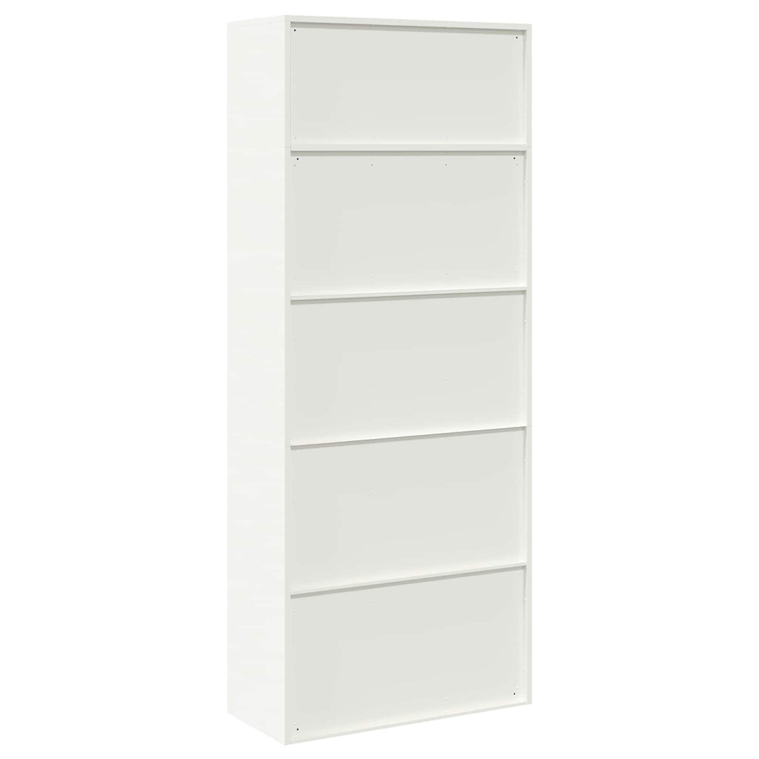 Opbevaringsskab 2 stk. Hvid 90 x 40 x 220 cm Stål Låses
