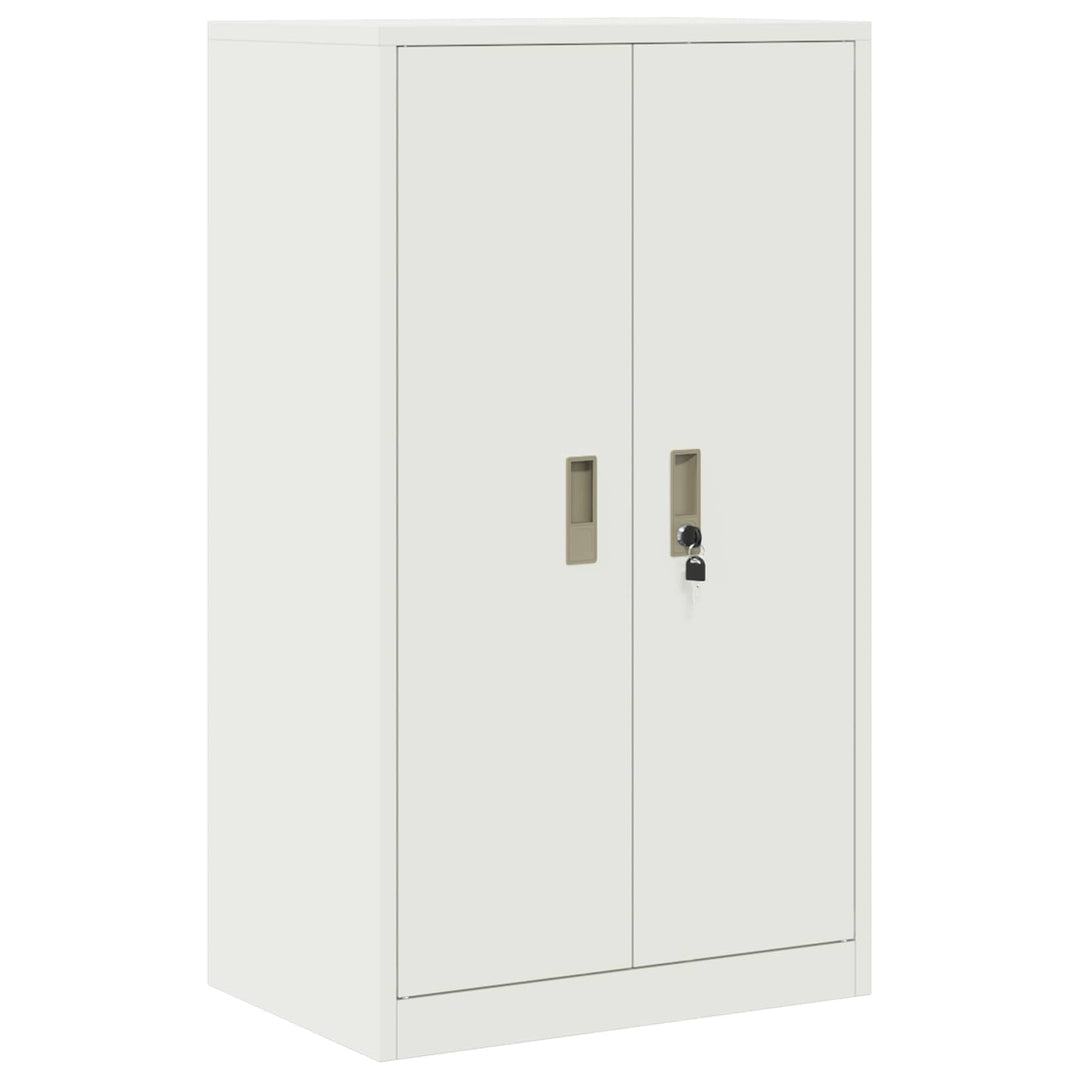 Opbevaringsskab 2 stk. Hvid 60 x 40 x 145 cm Stål Låses