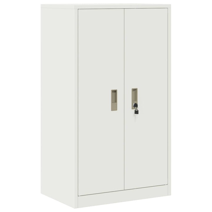 Opbevaringsskab 2 stk. Hvid 60 x 40 x 145 cm Stål Låses