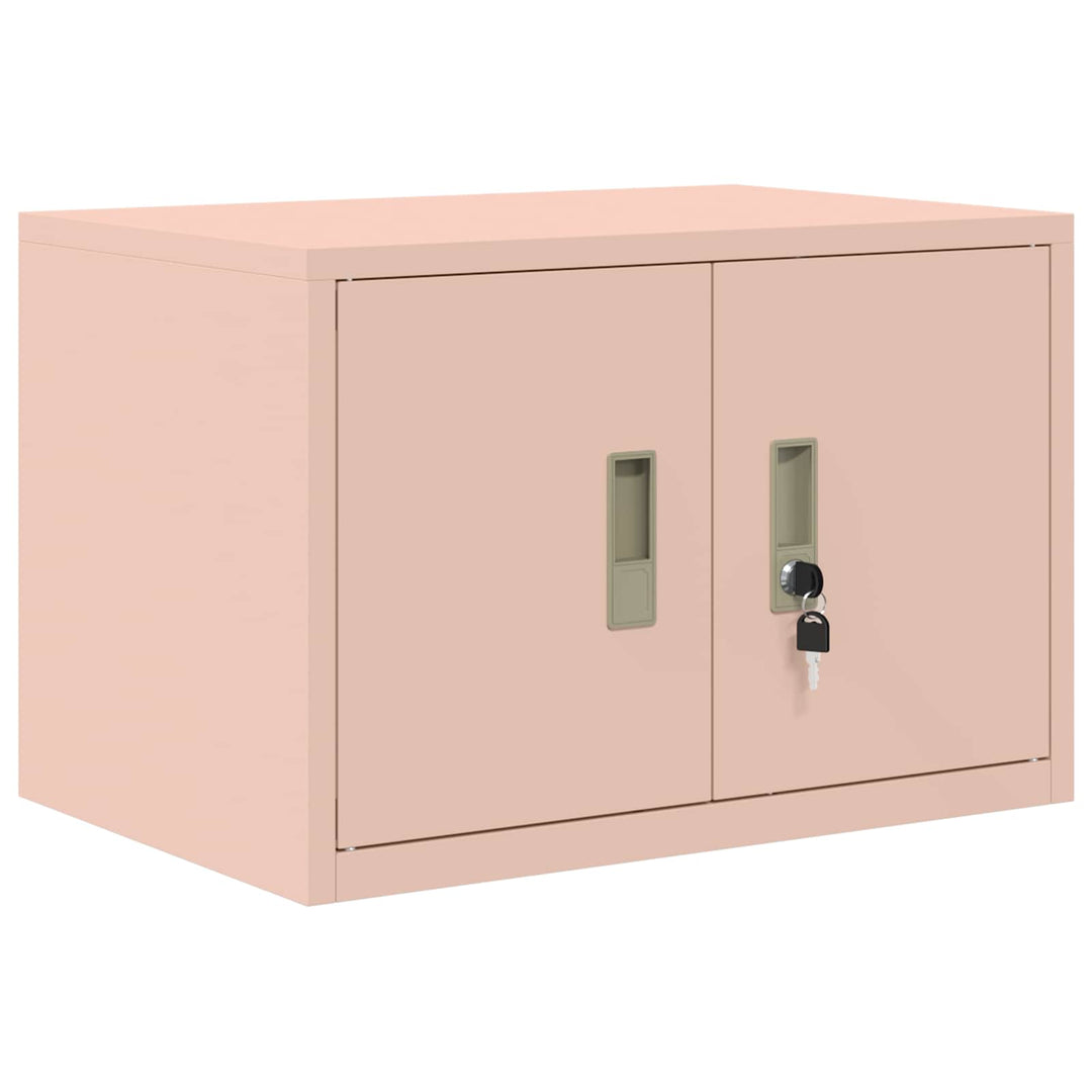 Opbevaringsskab 2 stk. Lyserød 60 x 40 x 220 cm Stål Låses