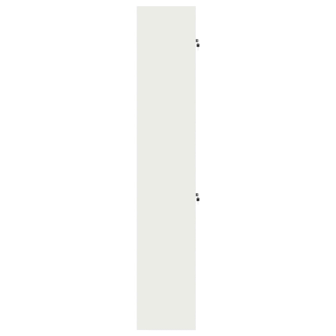 Opbevaringsskab 2 stk. Hvid 60 x 40 x 220 cm Stål Låses
