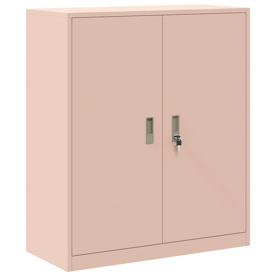 Opbevaringsskab 2 stk. Lyserød 90 x 40 x 175 cm Stål Låses