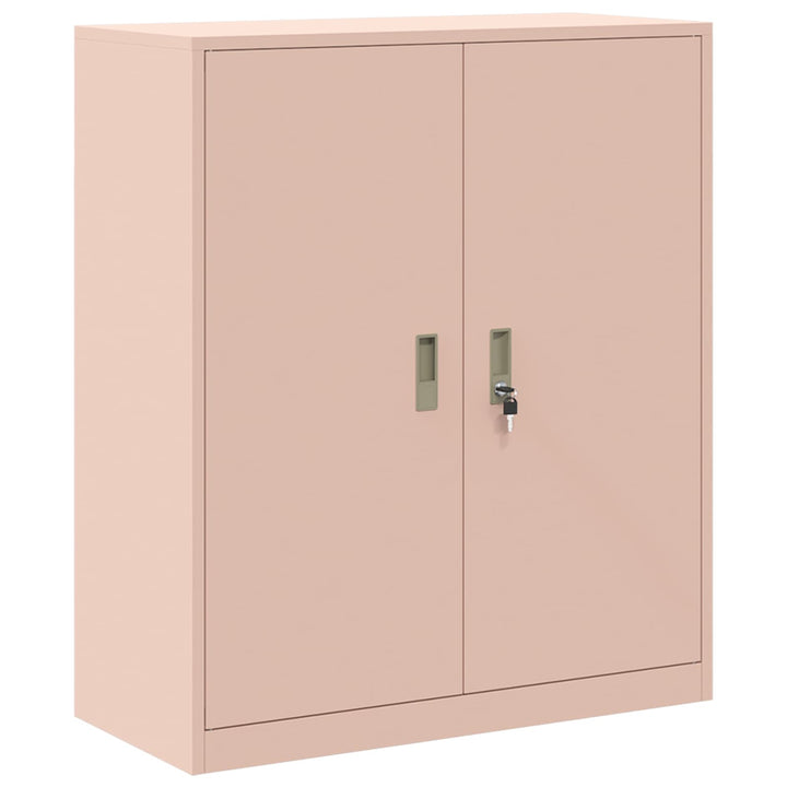 Opbevaringsskab 2 stk. Lyserød 90 x 40 x 175 cm Stål Låses