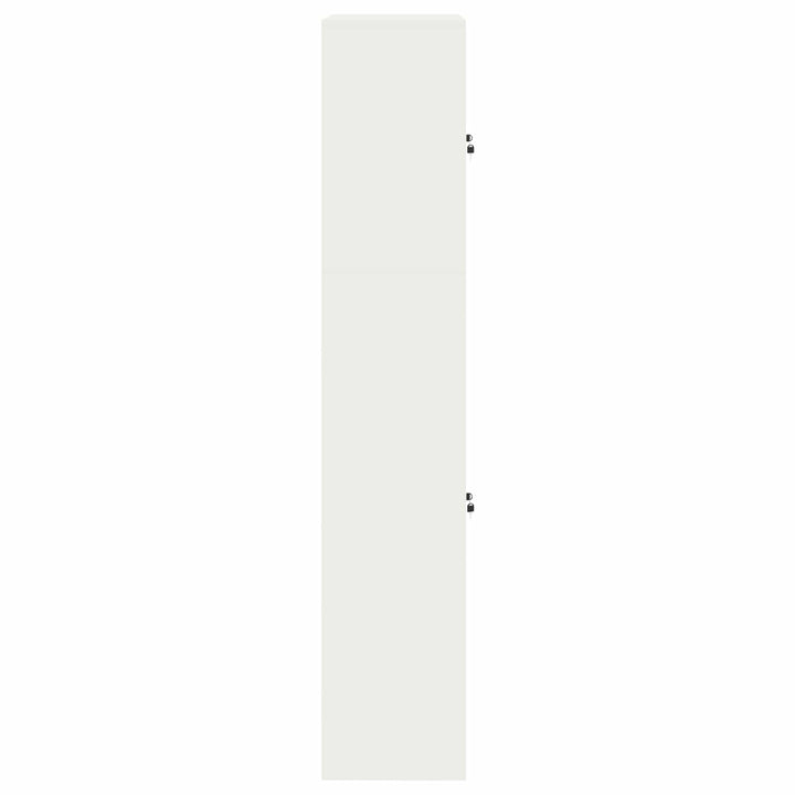 Opbevaringsskab 2 stk. Hvid 90 x 40 x 210 cm Stål Låses