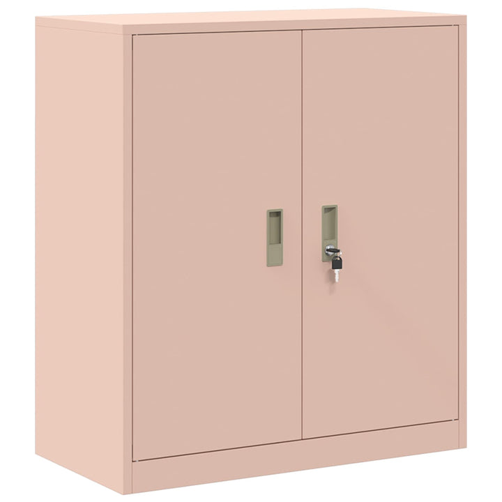 Opbevaringsskab 2 stk. Lyserød 80 x 40 x 160 cm Stål Låses