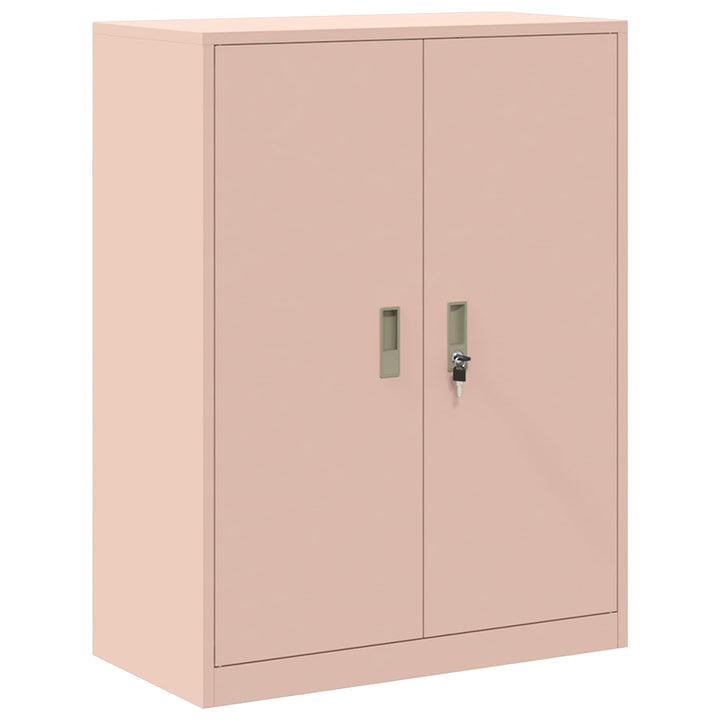 Opbevaringsskab 2 stk. Lyserød 80 x 40 x 175 cm Stål Låses