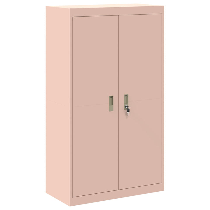 Opbevaringsskab 2 stk. Lyserød 80 x 40 x 210 cm Stål Låses