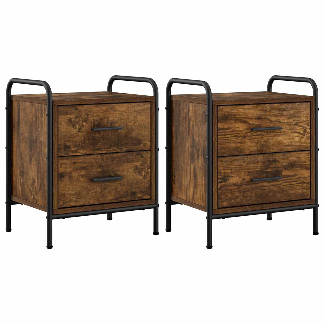 Natskab 2 stk. Røget eg 40 x 30 x 50 cm Konstrueret træ