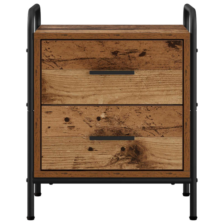 Natskab 2 stk. Gammelt træ 40 x 30 x 50 cm Konstrueret træ