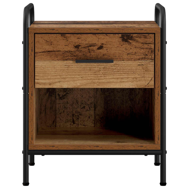 Natskab 2 stk. Gammelt træ 40 x 30 x 50 cm Konstrueret træ