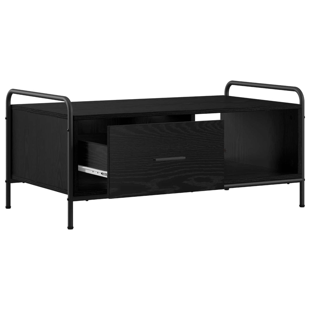 Sofabord Sort eg 90 x 49 x 41 cm Konstrueret træ
