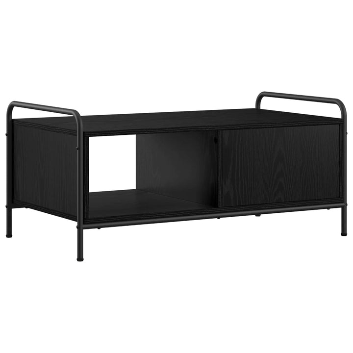 Sofabord Sort eg 90 x 49 x 41 cm Konstrueret træ