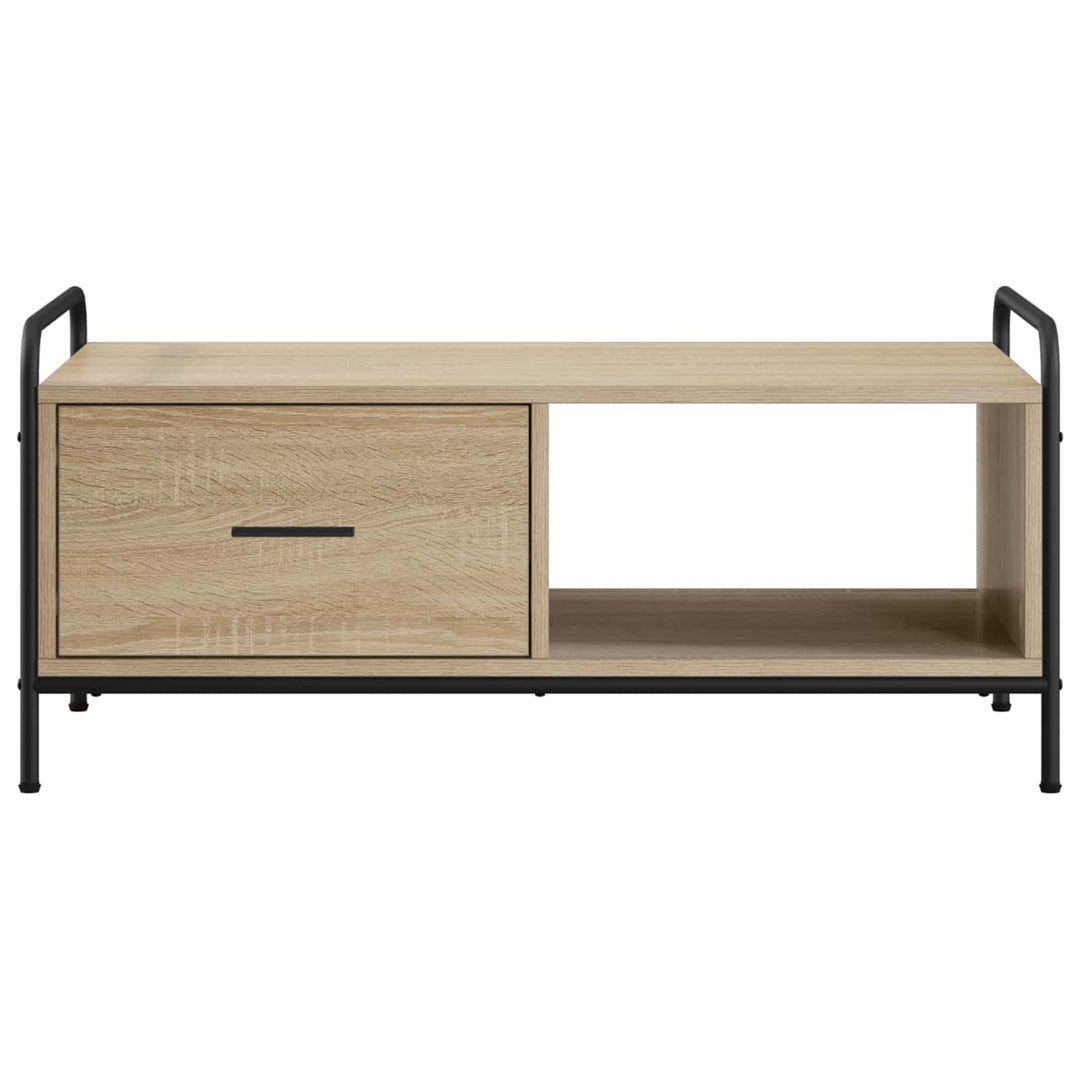 Sofabord Sonoma-eg 90 x 49 x 41 cm Konstrueret træ