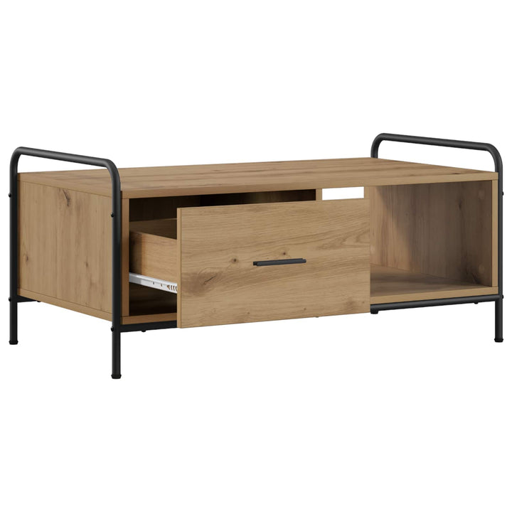Sofabord Artisan-eg 90 x 49 x 41 cm Konstrueret træ
