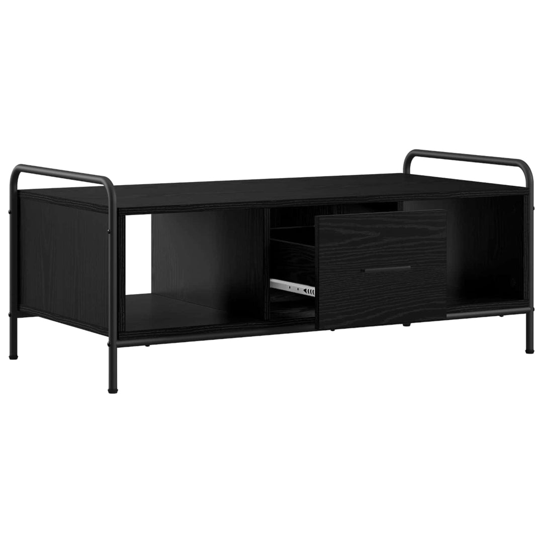 Sofabord Sort eg 99,5 x 49 x 41 cm Konstrueret træ