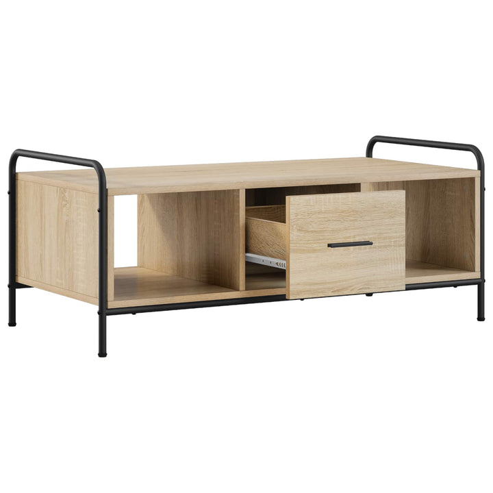 Sofabord Sonoma-eg 99,5 x 49 x 41 cm Konstrueret træ